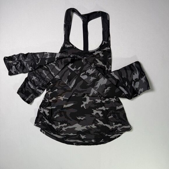 Infinity Power Workout Set, Tank Top & Leggings Sz Small Black & Gray Camo 2/$25 - Picture 4 of 11